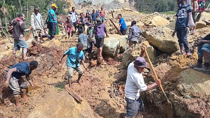 Australia cử đội cứu trợ giúp Papua New Guinea khắc phục hậu quả lở đất